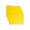 Smead File Folder, 1/3-Cut Tab, Letter Size, Yellow, 100/Box (12943)