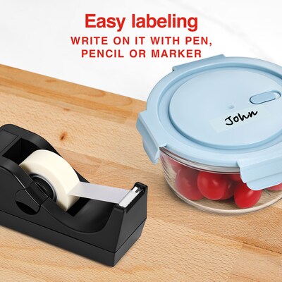Staples® Invisible Tape with Dispenser, 0.75" x 36 yds., 1" Core, 16 Rolls/Pack (52431-P16BD)