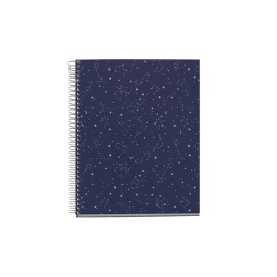 Miquelrius Cosmos 4-Subject Notebook, 5.8 x 8.3, 120 Sheets, College-Ruled, Blue/Gray, 5/Carton (49964CS)