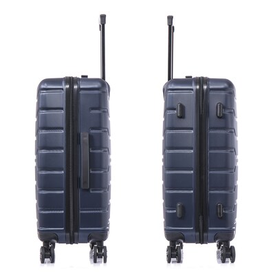 InUSA Trend 2-Piece Hardside Spinner Luggage Set, TSA Checkpoint Friendly, Blue (IUTRE0SM-BLU)