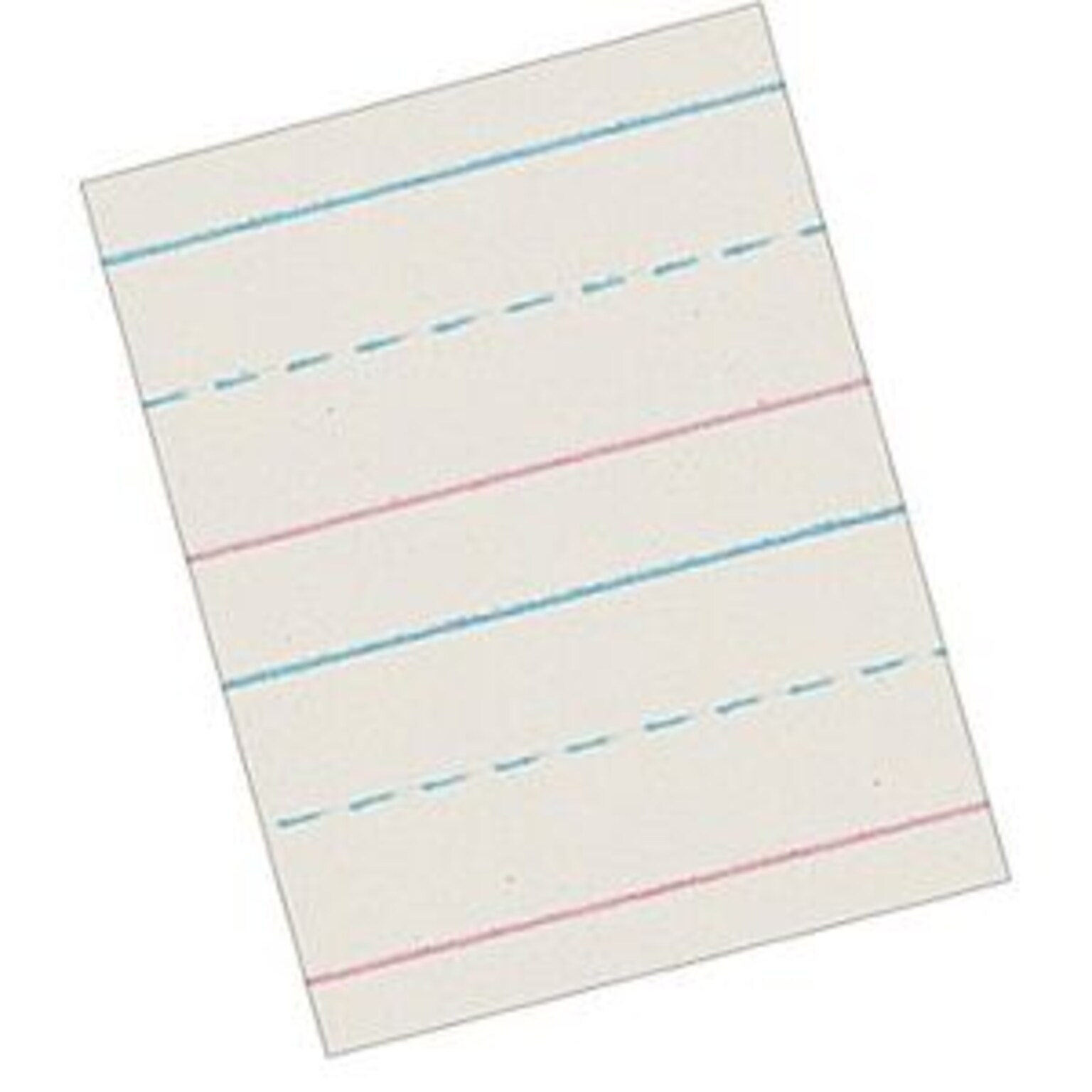 Multi-Program Handwriting Paper, 1/2 Long Rule, 11 X 8-1/2, White, 500Sheets/Ream
