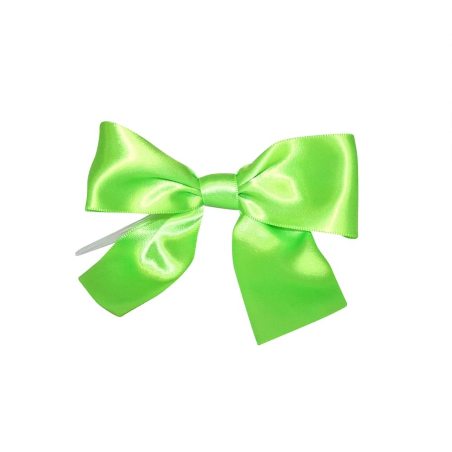 JAM Paper Satin Bows, Citrus Green, 50/Pack (52640349234)