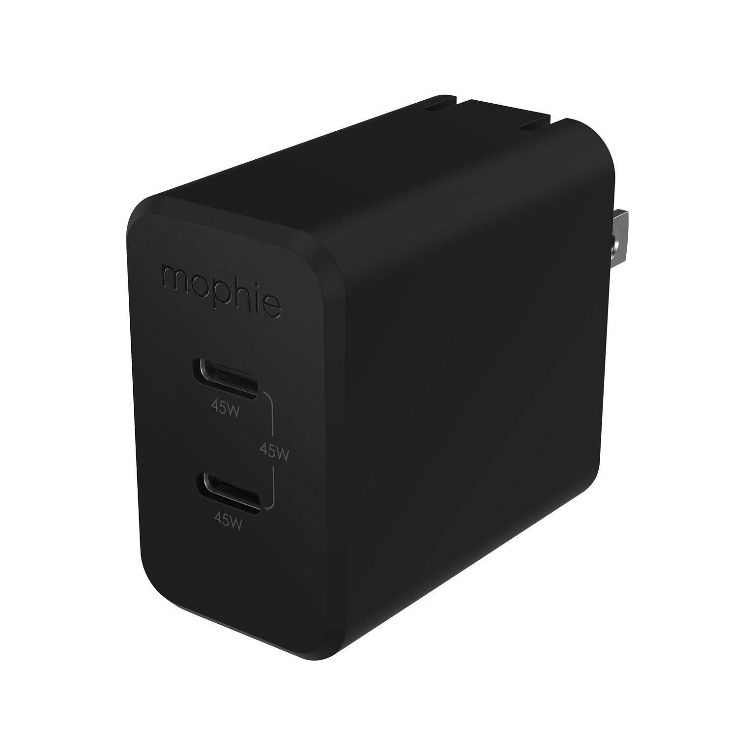Mophie Speedport 45 2-Port GaN Wall Charger, Black (409909298)
