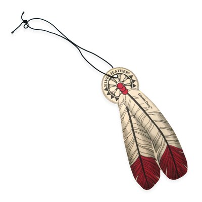 Silver Feather Cherry Scented Air Freshener, Red, 2 Fresheners/Pack, 12 Packs/Box, 12 Boxes/Carton (14883)