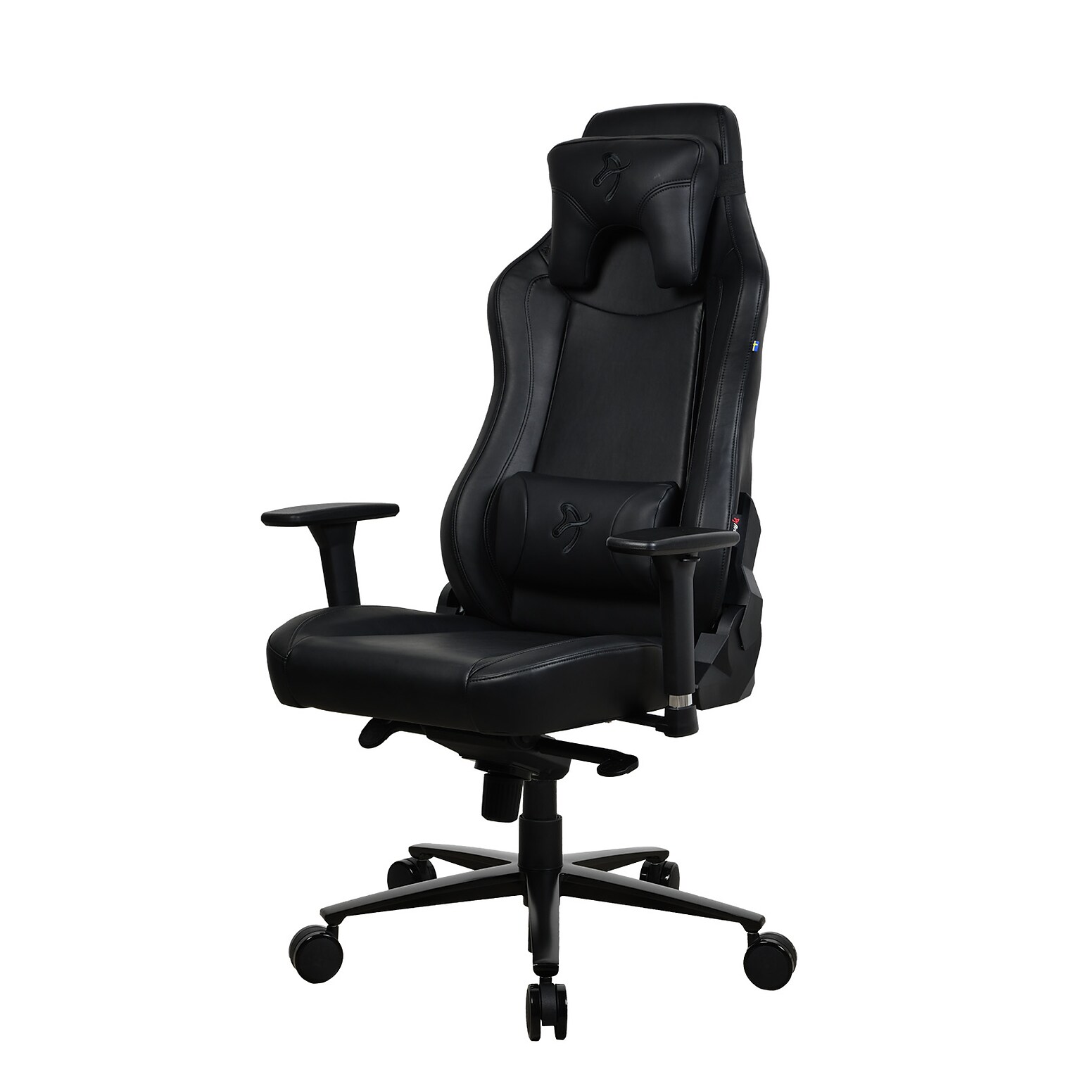 Arozzi Vernazza SoftPU Faux Leather Ergonomic Racing Gaming Chair, Pure Black (VERNAZZA-SPU-PBK)