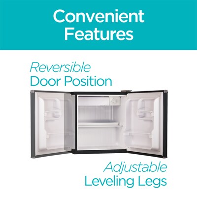 Black & Decker Refrigerators w/Freezer, 1.7 Cu. Ft., Black (BCRK17B)