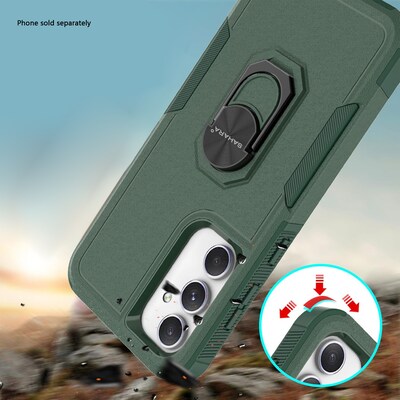 SaharaCase Raider Phone Case for Galaxy S24 FE, Shock Absorbing, Cactus Green (CP00716)