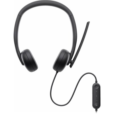 Dell Noise Canceling Stereo On-Ear Headset, USB-C, MS Certified (WH3024-DWW)