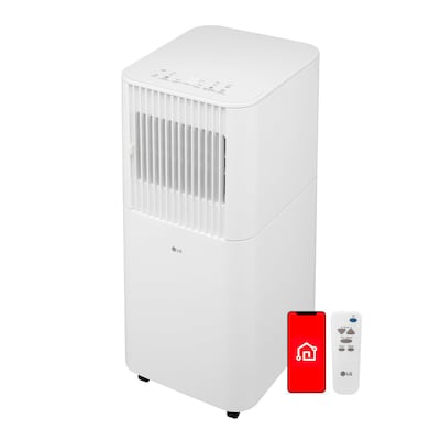 LG ThinQ 115-Volt 8000 BTU (6000 BTU DOE) Portable Air Conditioner with Remote, WiFi Enabled, White (LP0626PWSF)