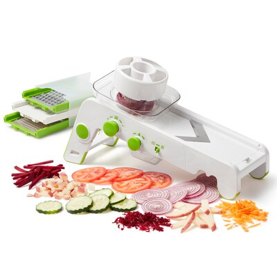 Starfrit Cubing Pro Mandoline Slicer, White & Green (092917-001-0000)