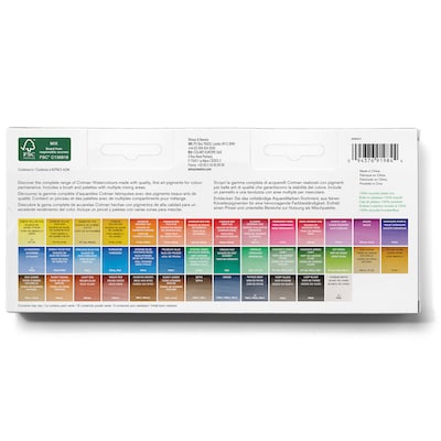 Winsor and Newton Cotman Watercolor Half Pan Paint Palette, Assorted Colors (WNX0390471)