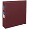 Avery Heavy Duty 3 3-Ring Non-View Binders, D-Ring, Maroon (79-363)