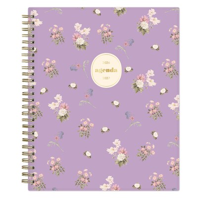 2026-2027 Blue Sky Sincerely Jules Becca Purple 7 x 9 Academic Year Weekly & Monthly Planner, Plastic Cover (159086)