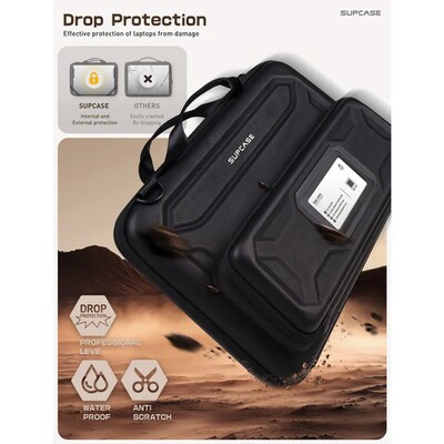 SUPCASE Unicorn Beetle Pro 14" Waterproof Laptop Bag, Black (S-LAPTRV-14-BK)
