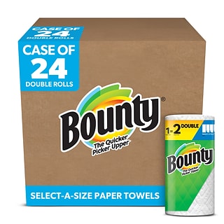 Bounty Select-A-Size Paper Towels, 2-ply, 90 Sheets/Roll, 24 Rolls/Pack  (66539/5815)