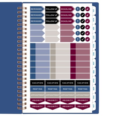 2025-2026 AT-A-GLANCE Signature Lite 5" x 8" Academic Year Weekly & Monthly Planner, Plastic Cover, Navy (YP20LA2026)