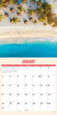 2027 Willow Creek Tropic 12" x 12" Monthly Wall Calendar, Assorted Colors (62678)