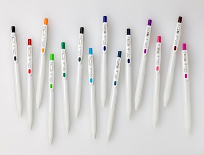 Zebra Sarasa R Retractable Gel Pen, Extra Fine Point, 0.4mm, Assorted Ink, 14/Pack (47714)