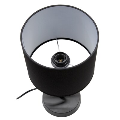 Simple Designs Abstract 17.13" LED Table Lamp, Black (LT1172-BLK)