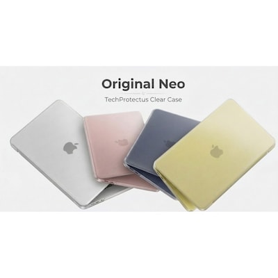 TechProtectus Crystalline Clear Case for MacBook Neo 13" (2026)  with Keyboard Cover, Frosted Matte Clear (TP-CM-NEO13)