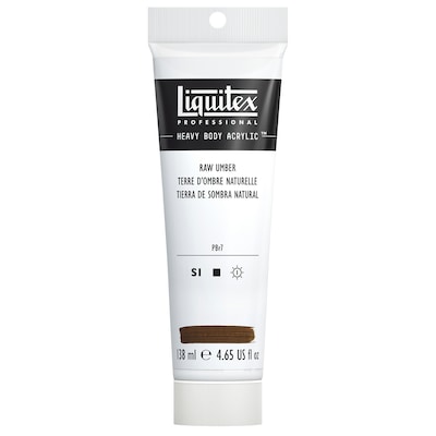 Liquitex Professional Heavy Body Acrylic Paint Tube, Raw Umber, 138 mL (LIQ1047331)