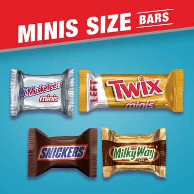 MARS Chocolate Favorites Minis Size Candy Bars Assorted Variety Mix Bag, 62.6 oz, 205 Pieces (220-00016)