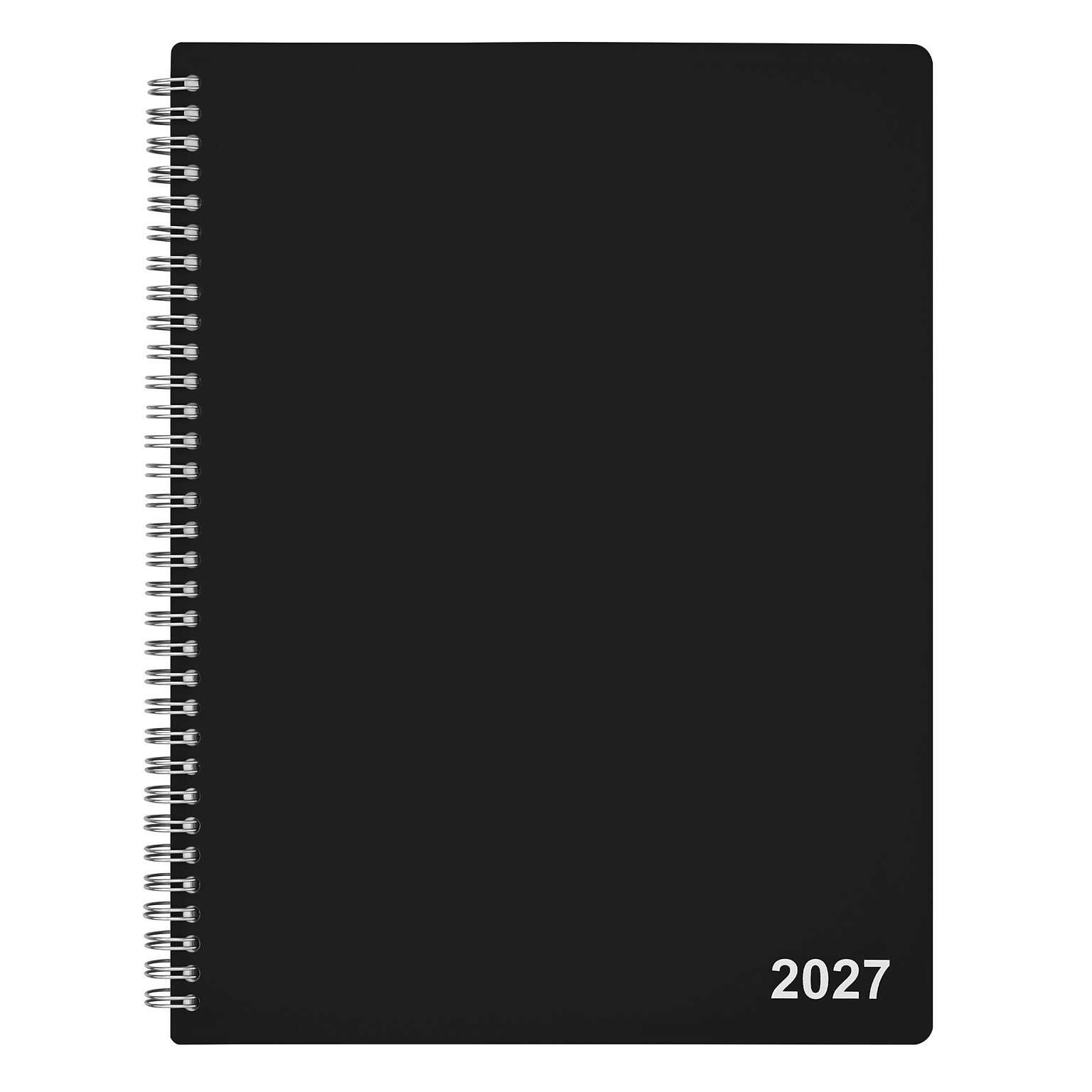 2027 Staples 8 x 11 Weekly & Monthly Appointment Book, Plastic Cover, Black (ST21488-27)