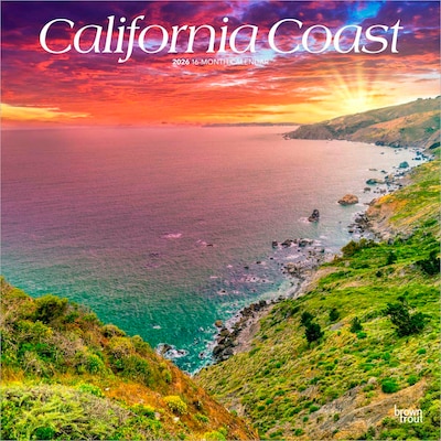 2026 BrownTrout California Coast 12 x 12 Monthly Wall Calendar (9798330702718)