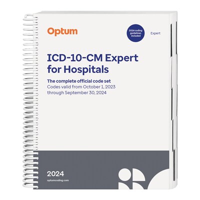 2024 ICD-10-CM Expert for Hospitals, Spiral with guidelines (BGITHS24)