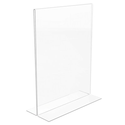 Staples® Sign Holder, 8.5" x 11", Clear Plastic, 12/Pack (28180)