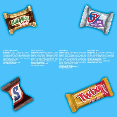 Mars Minis Milk Chocolate Candy Bars Variety Pack, 30.63 oz. (460690)