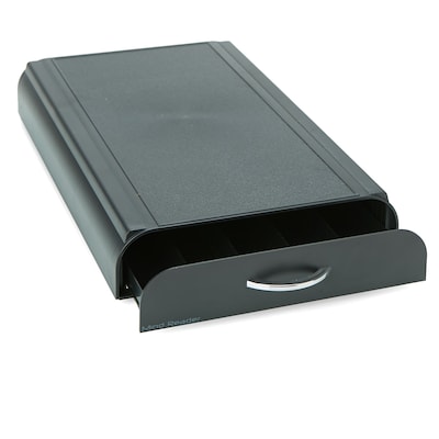 Mind Reader Plastic Nespresso Capsule Storage Drawer, 50 Pod Capacity, Black (NESTRY4PC-BLK)