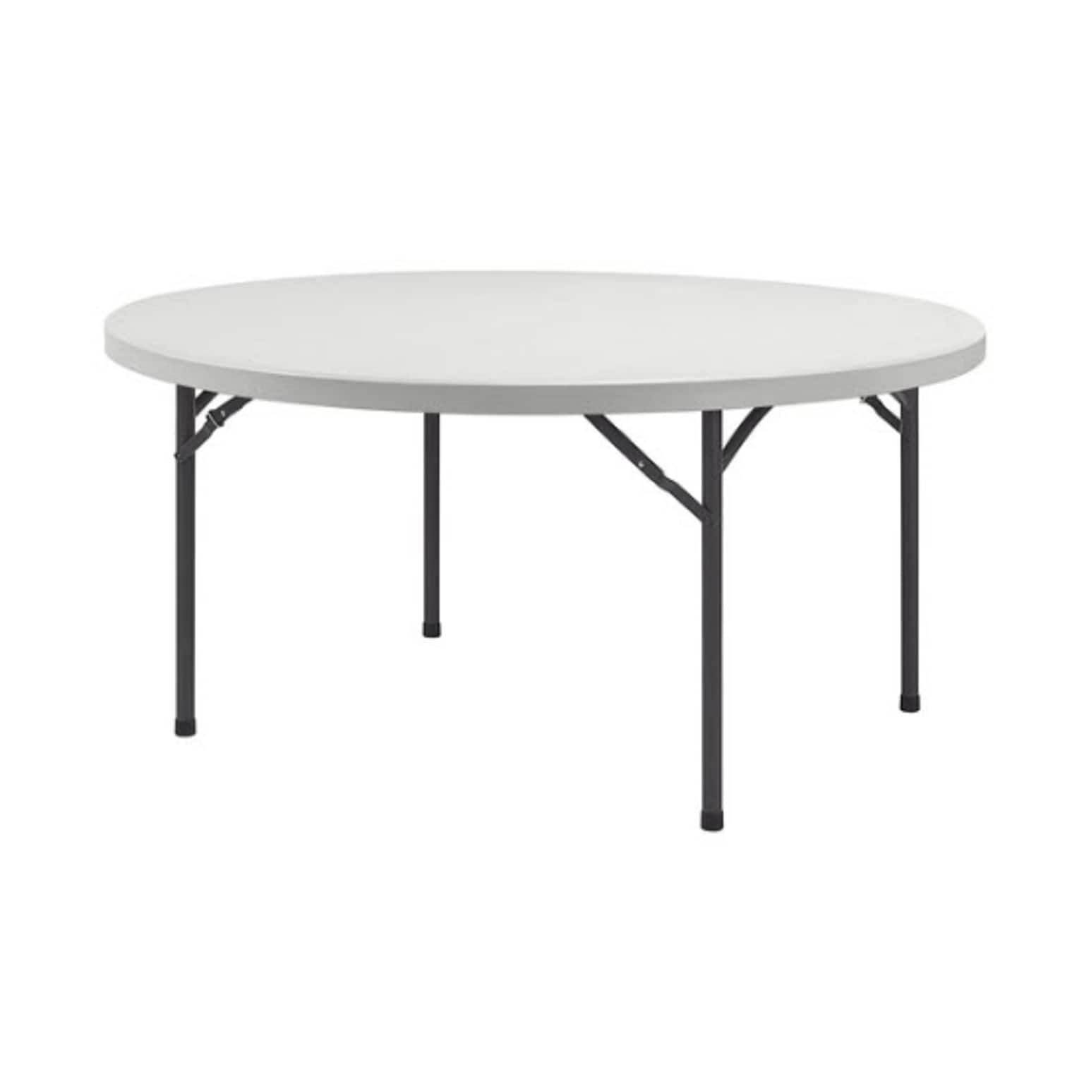Lorell Ultra-Lite 60 Banquet Folding Table, Gray (LLR60326)