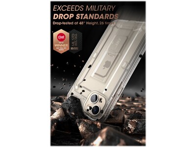 SUPCASE Unicorn Beetle PRO Clear Rugged Case for iPhone 14 Plus (SUP-iPhone2022-6.7-UBPro-SP-Clear)