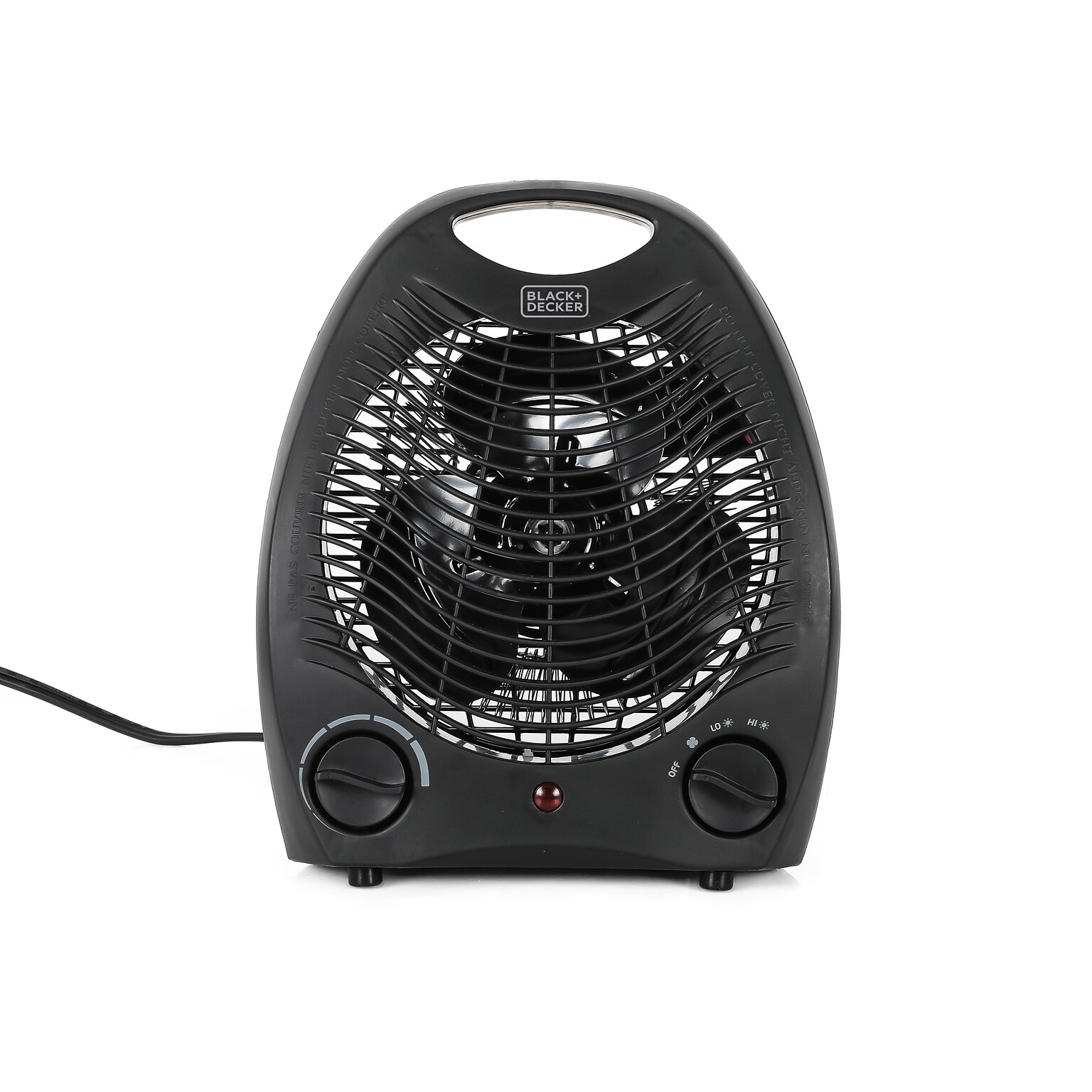 Black & Decker 1500-Watt Portable Ceramic Electric Desk Heater, Black (BHD101B)