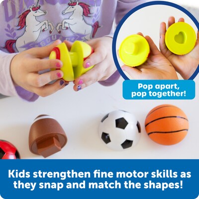 Learning Resources Snap-n-Learn Sports Shapers, Assorted Colors (LER6729)