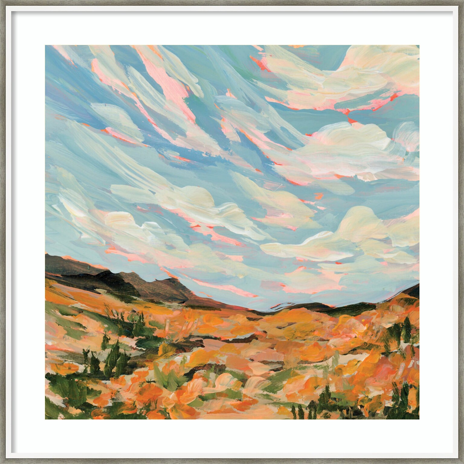 Amanti Art California by Emily Kenney Wood Framed Wall Art Print, 33 x 33 (A42677158427)