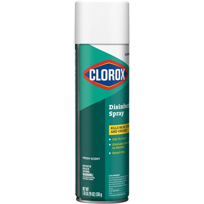 CloroxPro Disinfecting Spray, Fresh Scent, 19 oz., 12/Carton (38504)