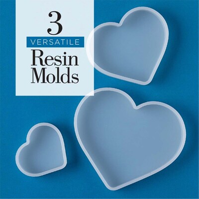Mod Podge Silicone Resin Mold, Hearts, 3/Pack, 3 Packs/Bundle (MOD27578-3)