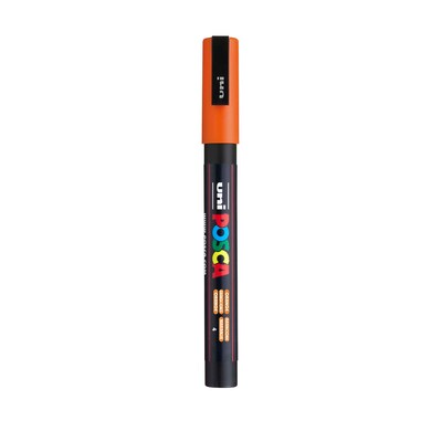 POSCA PC-3M Water Based Paint Marker, Fine Bullet Tip, Orange, 3/Pack (UBCPC3MORANGE-3)