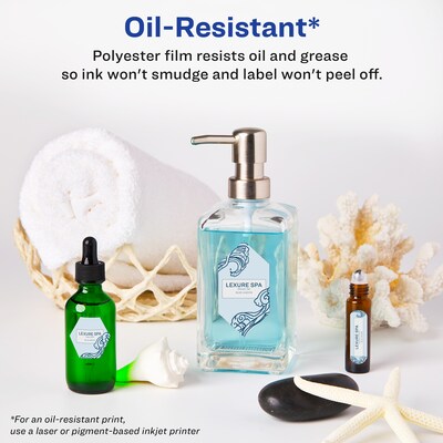 Avery Oval Laser/Inkjet Multipurpose Labels, 4.25" x 3.25", White, 100 Labels/Pack (94059)