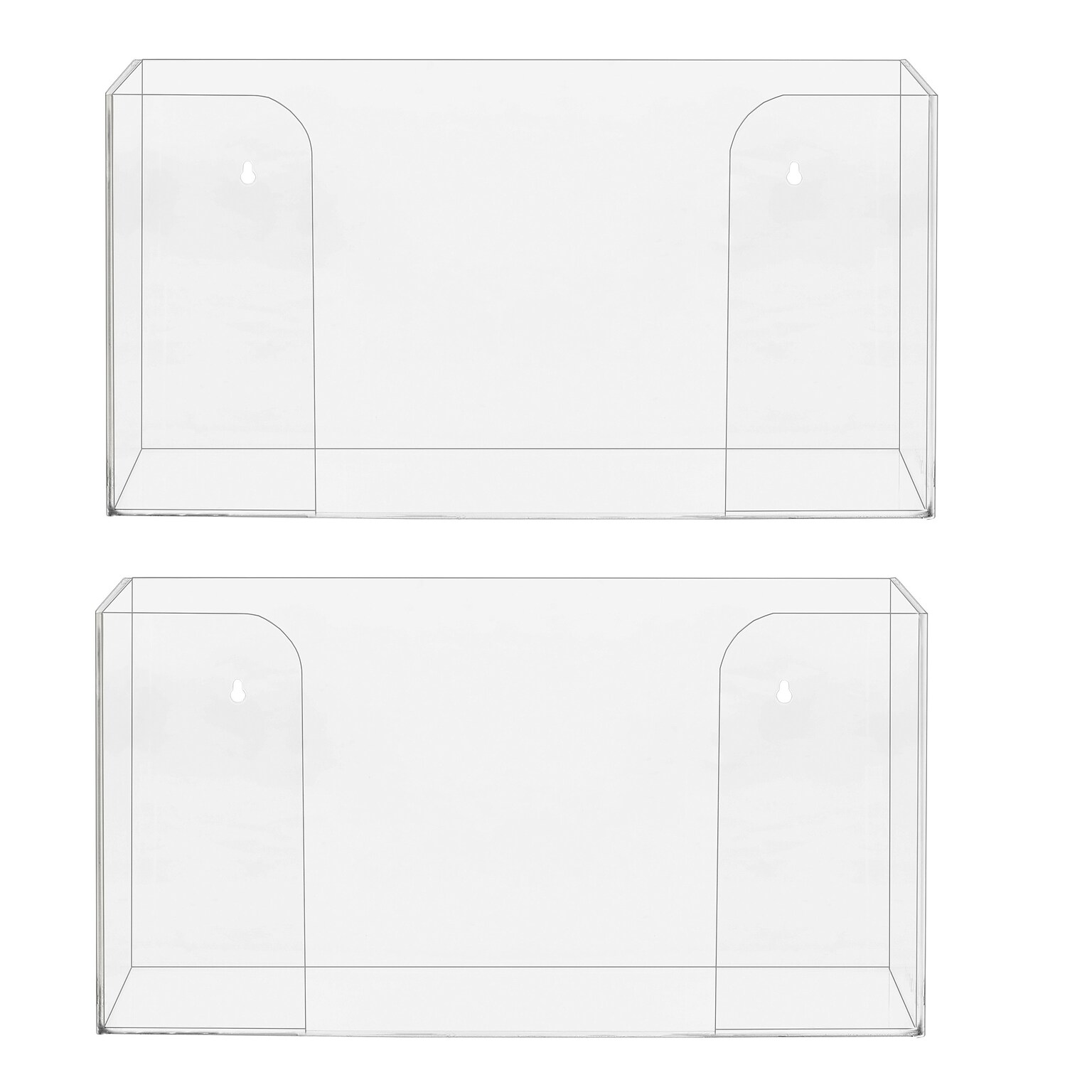 Viva Comfort Glove Dispenser, Clear, 2/Pack (ADI902-01-MK-2PK)