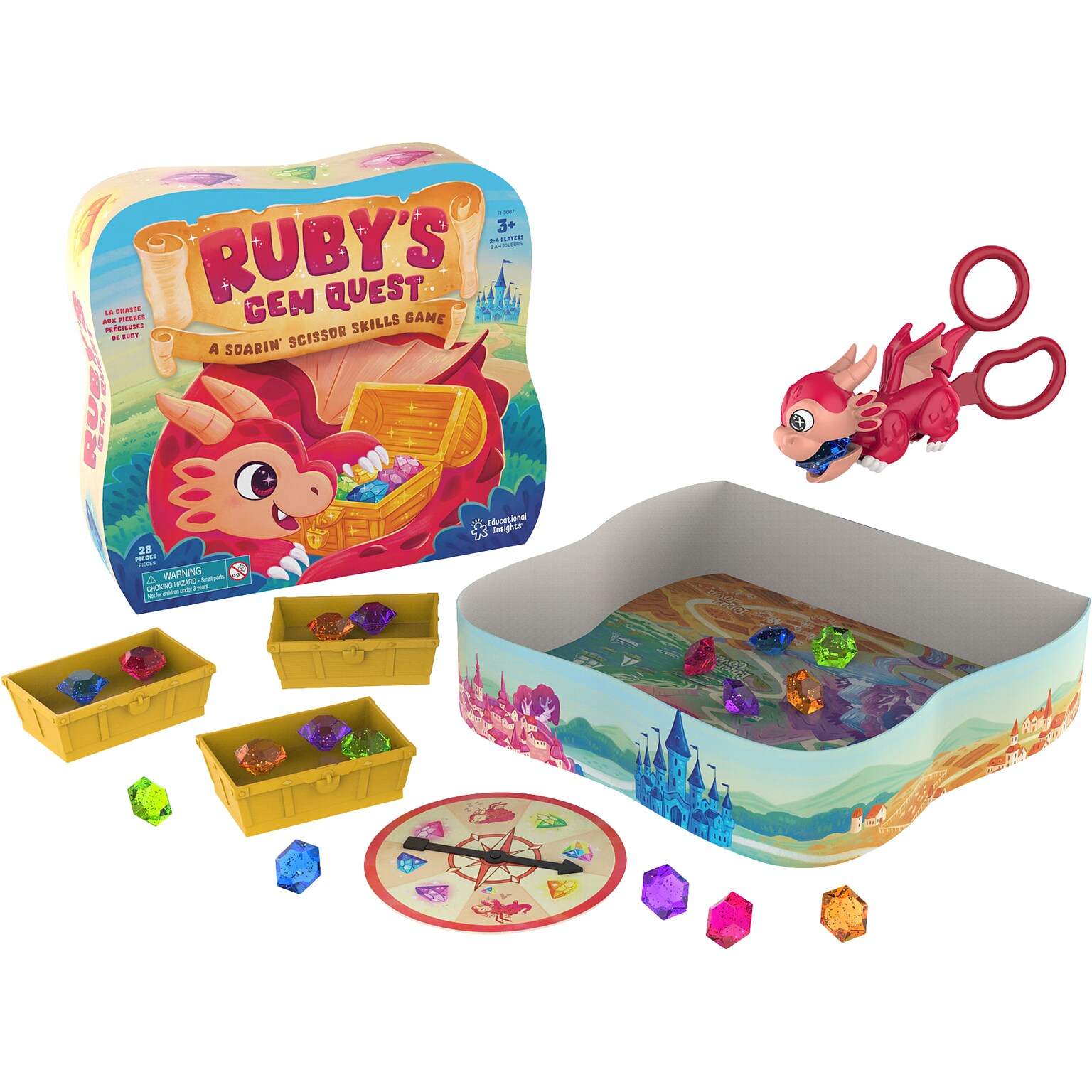 Educational Insights Rubys Gem Quest Soaring Scissor Skills Game (3087)