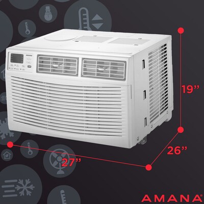 Amana 230-Volt 24,000 BTU Window Air Conditioner with Remote, White (AMAP242CW)