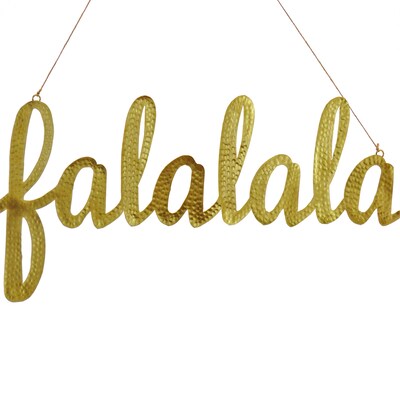 National Tree Company 19” HGTV Home Collection “Falalala” Metal Wall Decoration (HGTSE96-0401811)