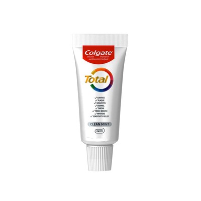 Colgate Total® Clean Mint Toothpaste, 0.88 oz Tube, 8 Tubes/Bag, 18 Bags/Carton