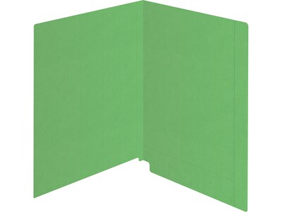 Medical Arts Press Kardex Match Recycled Reinforced End Tab File Folder, Straight Cut, Letter Size, Green, 100/Box (53057GN)