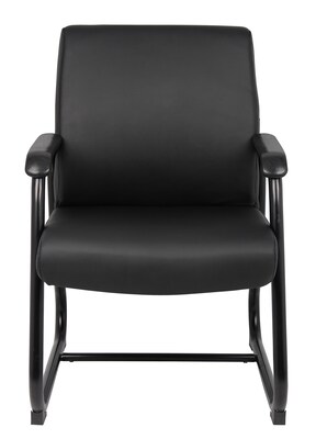 Boss Office Products Vinyl Guest Chair, Black (B709)