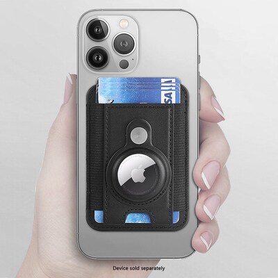 SaharaCase AirTag Wallet Bluetooth Tracker Holder, Scorpion Black (CP00711)