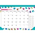 2023-2024 BrownTrout Ladybug Party 15.5 x 11 Academic & Calendar Monthly Desk Pad Calendar (978197